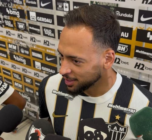 Maycon fala pela primeira vez pelo Atlético (Foto: Artur Henrique / Lance!)