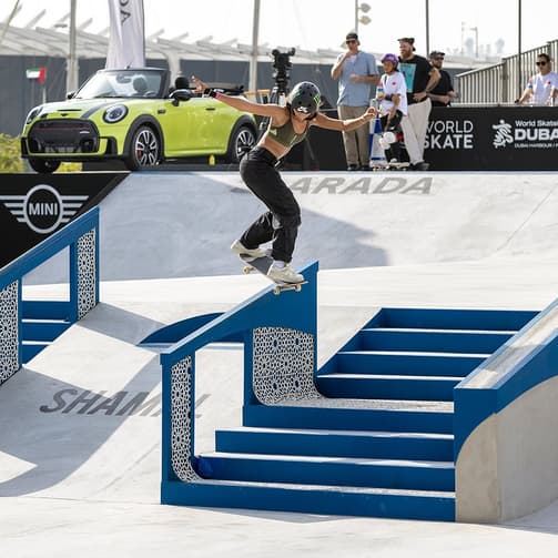 Rayssa Leal – Pro Tour de Skate Street – Dubai