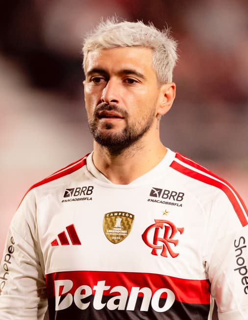 Arrascaeta em Estudiantes x Flamengo (Foto: Adriano Fontes/Flamengo)