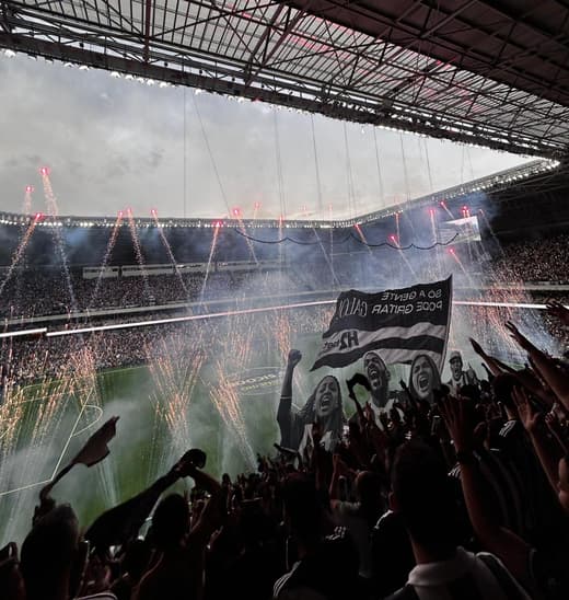 Arena MRV no clássico entre Atlético e Cruzeiro (Foto: Thiago Costa)