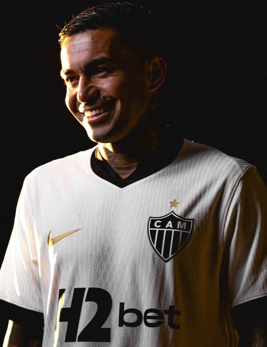 Dudu com a nova camisa do Atlético (Reprodução Atlético)