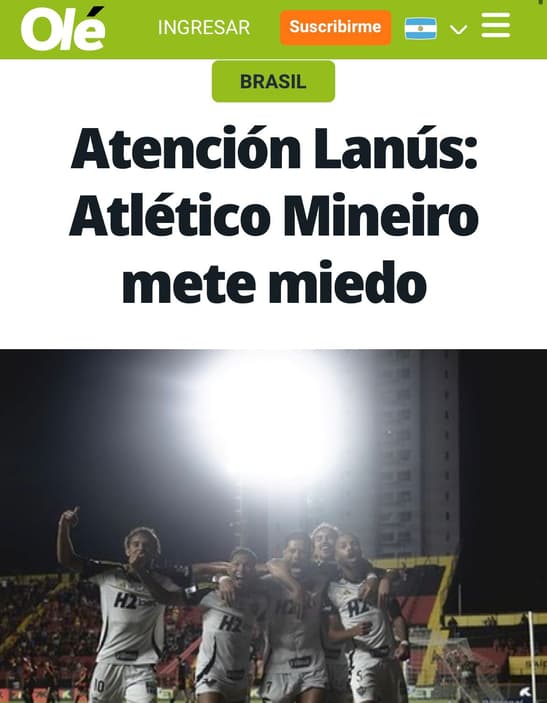 Jornal argentino olé (reprodução)