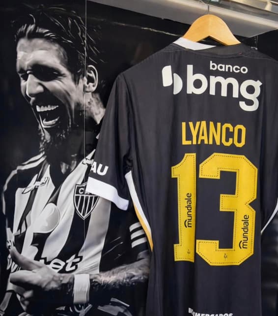 Lyanco usará a camisa 13 (reprodução Instagram Lyanco)
