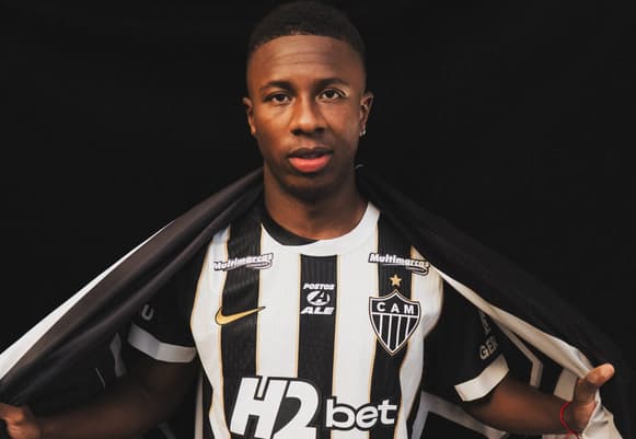 Alan Minda, novo atacante equatoriano do Galo (Foto: reprodução Atlético)