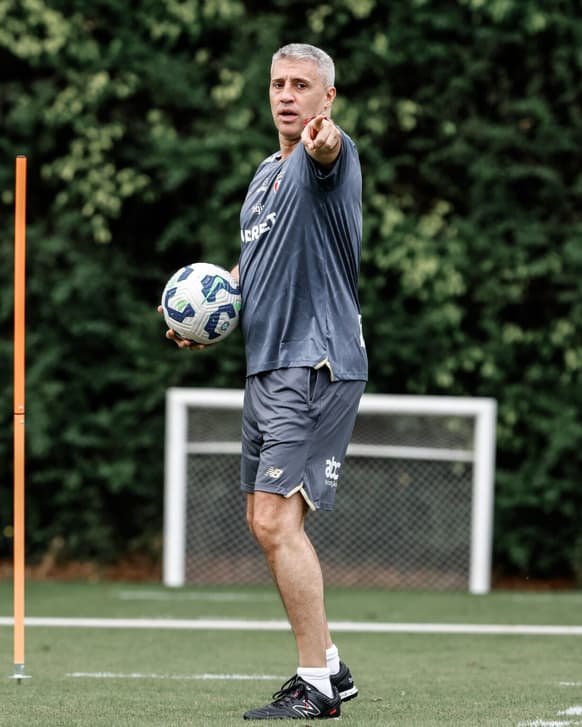 Hernán Crespo técnico São Paulo treino