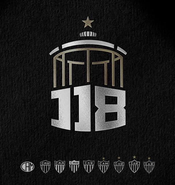 Logomarca 118 anos (reprodução Atlético)
