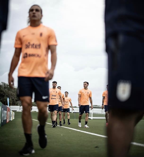 Treinamento seleção Uruguaia (Reprodução AUF)