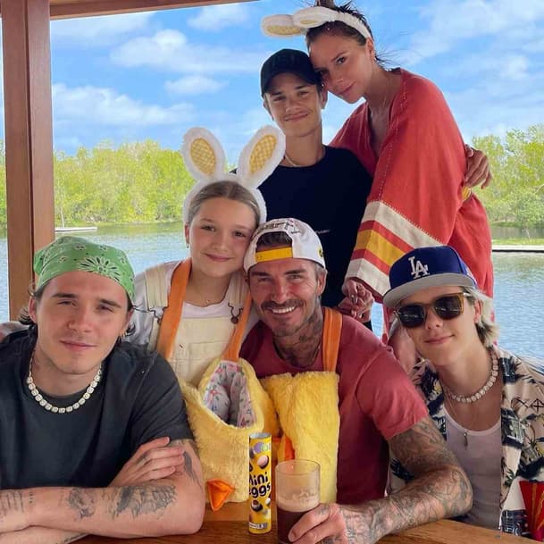 David Beckham e família