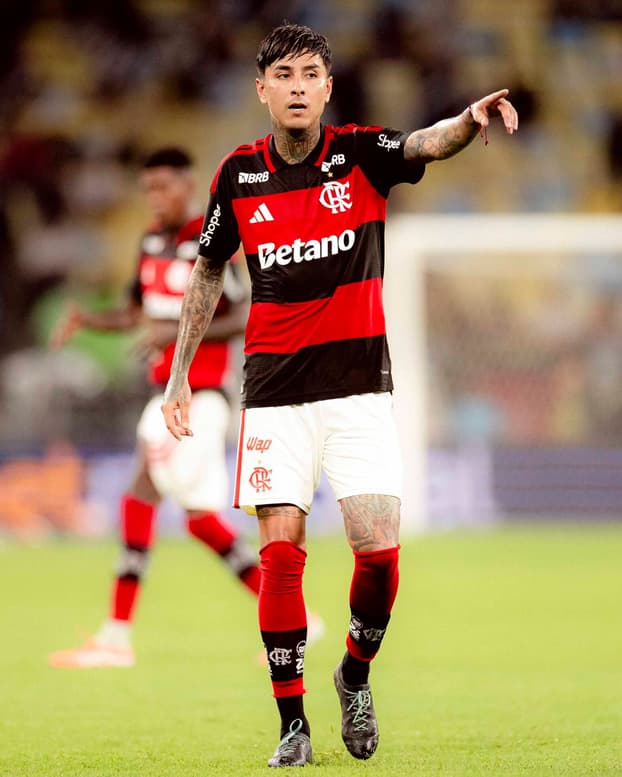 Pulgar durante Flamengo x Vasco (Foto: Adriano Fontes/Flamengo)