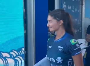 Luana Silva nas quartas de final em Saquarema (foto: instagram WSL Brasil)