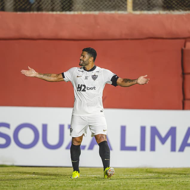 Hulk comemora seu gol no jogo do Atlético-MG contra o Itabirito pelo Mineiro (Foto: Pedro Souza / Atlético)