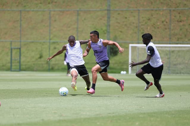 Preparação na cidade do Galo (Foto: Pedro Souza / Atlético)
