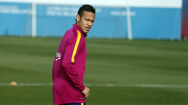 Neymar - Treino do Barcelona
