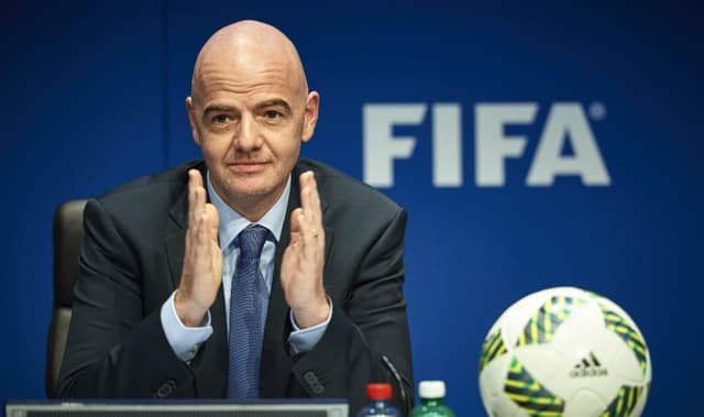 Gianni Infantino, presidente da Fifa (Foto: MICHAEL BUHOLZER / AFP)