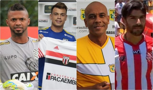'Velhos conhecidos' do futebol brasileiro estarão em campo por times pequenos nos Estaduais. Confira os nomes na galeria a seguir