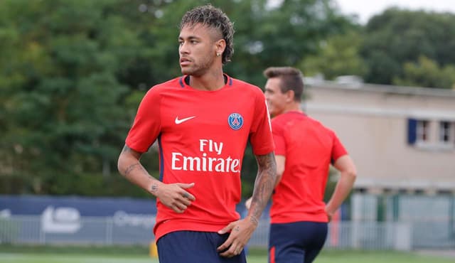 Neymar - PSG - treino