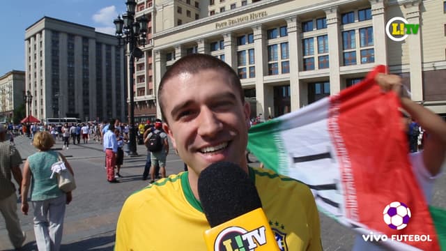Torcedor brasileiro em Moscou