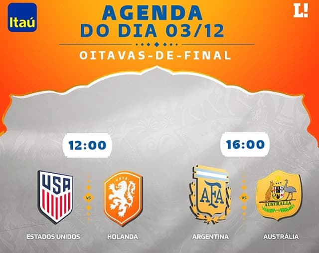 Agenda da Copa - 03/12