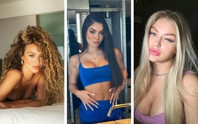 Júlia Rodrigues, Bia Michelle e Letícia Sogiro foram apontadas como affair de Vini Jr (Foro: Reprodução/Instagram)