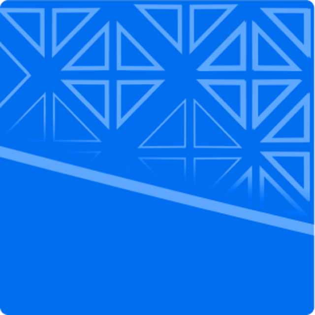 Imagem em azul formas geometricas triangulares