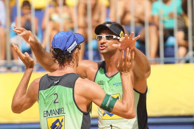 Vôlei de Praia - Ricardo e Emanuel (Foto: Paulo Franck/ CBV)