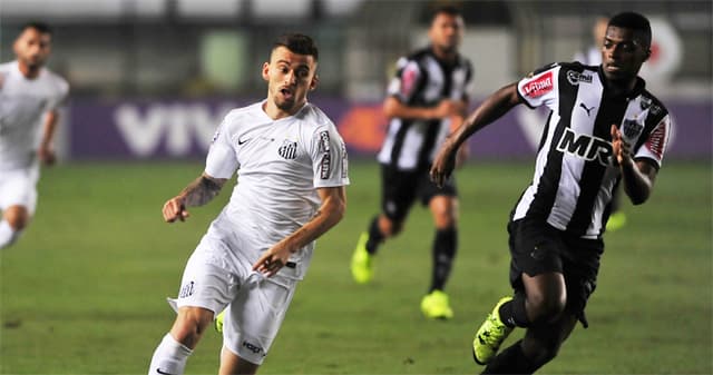 Santos x Atlético-MG - Lucas Lima e Jemerson (Foto: Ivan Storti/Lancepress!)