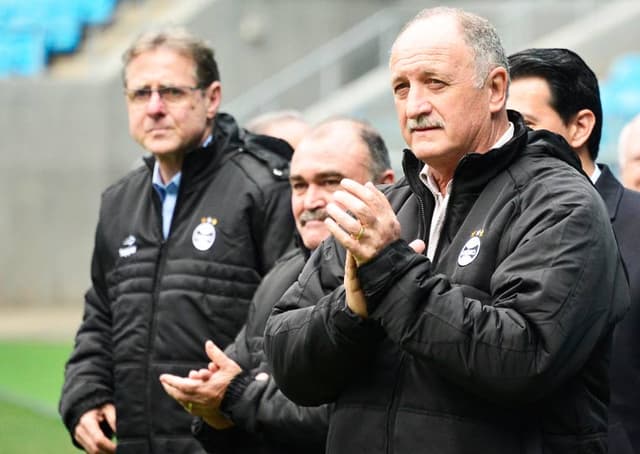 Veja imagens da apresentação de Felipão pelo Grêmio (Foto: Ricardo Rímoli/ LANCE!Press)