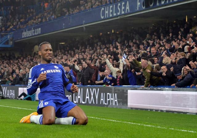 Didier Drogba - Chelsea x Tottenham (Foto: Glyn Kirk/AFP)