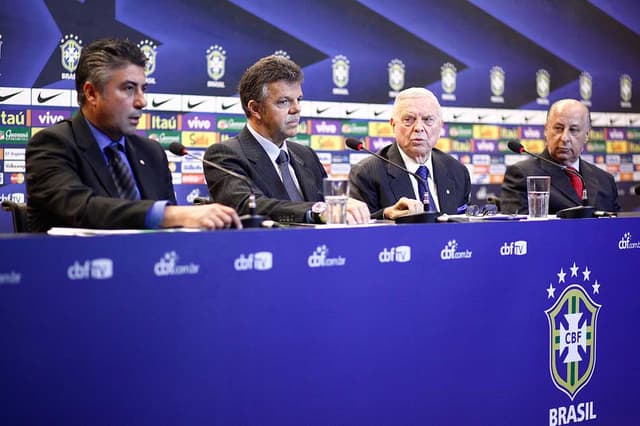 Gilmar Rinaldi  - Coletiva da CBF (Foto: Wagner Meier/ LANCE!Press)