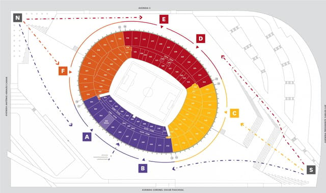 Mapa do Mineirão (Foto: Divulgação)