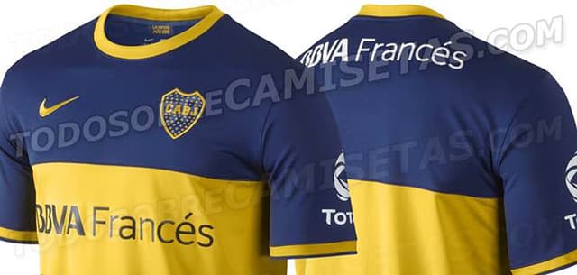 Uniforme do Boca temporada 2013/14 (Foto: Reprodução/Todo Sobre Camisetas)