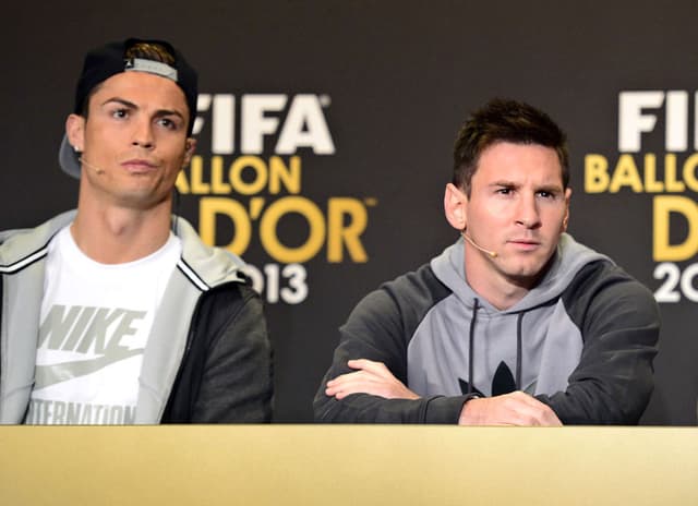 Cristiano Ronaldo e Messi - Globo de Ouro (Foto: Oliver Morin/ AFP)