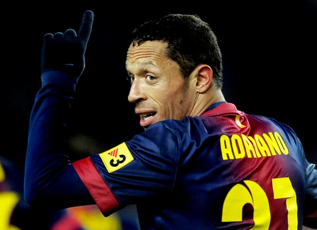 Barcelona x Athletic Bilbao - Adriano (Foto: Lluis Gene/AFP)