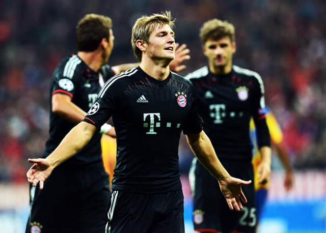 Bayern de Munique x Valencia - Gol do Kroos (Foto: Christof Stache/AFP)