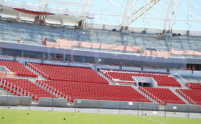 Obras de modernização do Beira-Rio (Foto: Eduardo Moura)