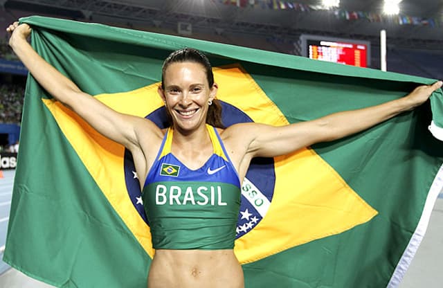 Fabiana Murer conquista o ouro no Mundial de Daegu (Foto: Phil Noble/Reuters)