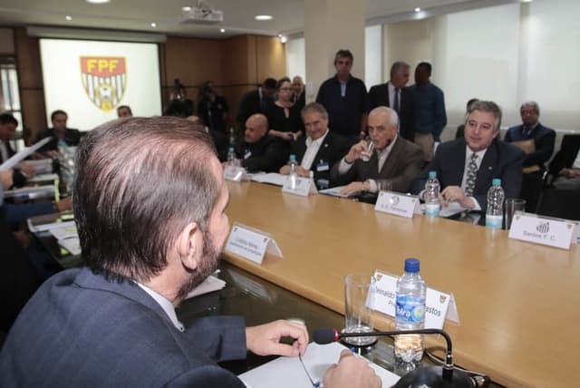 Sorteio do Campeonato Paulista 2016 - FPF (Foto: Reginaldo Castro/Lancepress!)