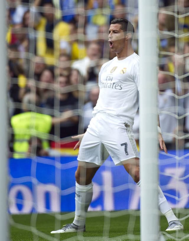 Cristiano Ronaldo marcou sobre o Las Palmas (Foto: Curto de La Torre / AFP)