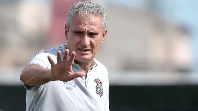 HOME - Treino do Corinthians - Tite (Foto: Ale Carbal/AGIF/LANCE!Press)