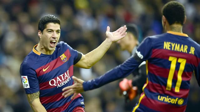 HOME - Real Madrid x Barcelona - Campeonato Espanhol - Suárez e Neymar (Foto: Javier Soriano/AFP)