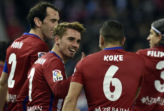 Griezmann foi o herói do Atlético de Madrid ao marcar o gol da vitória (Foto: Gerard Julien / AFP)