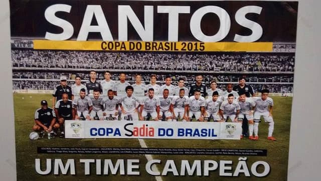 Santos campeão pôster - Reprodução