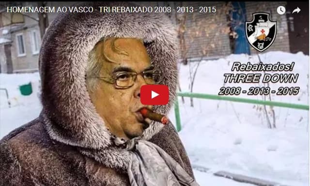 Vasco é rebaixado