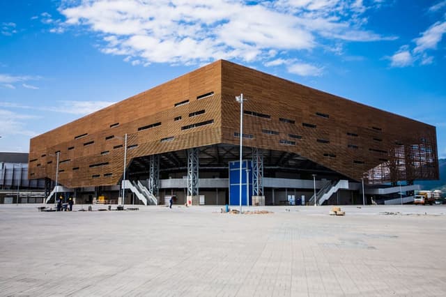 Obras das arenas da Olimpíada Rio-2016