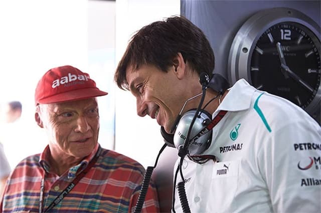 Niki Lauda e Toto Wolff - Mercedes