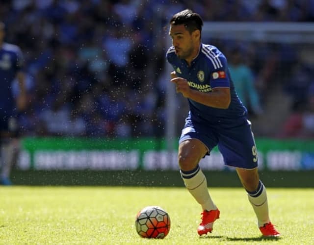 Falcao não rendeu o esperado com a camisa do Chelsea (Foto: Ian Kington / AFP)