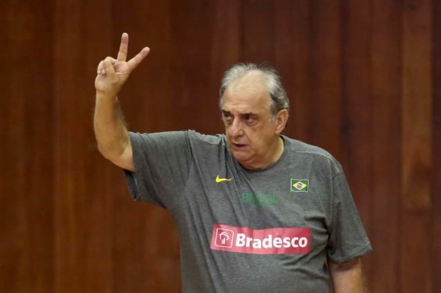 Treino da seleção Brasileira de Baskete