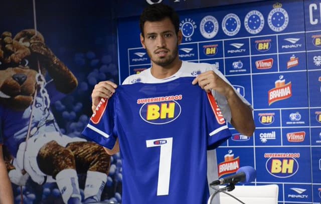 Sánchez Miño apresentação (Foto: Site Oficial / Cruzeiro)