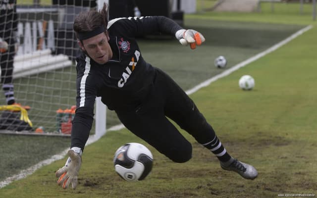 Cássio segue no Corinthians em 2016 (Foto: Daniel Augusto Jr)