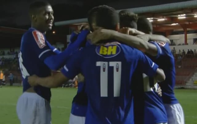 Cruzeiro na Copinha (Foto: Reprodução SporTV)